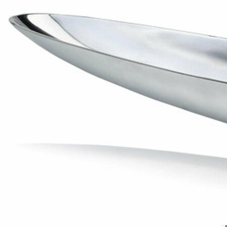 Homeroots 6.5 x 47.25 x 4.5 in. Aluminum Extra Large Long Boat Tray - Silver 373781